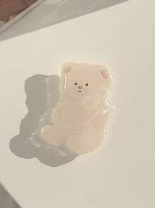 Soporte para teléfono móvil con forma de perro oso Kawaii de GUCADI, expandible y plegable, compatible con estuches de teléfono Apple, Honor, VIVO, OPPO, , Android, regalo para cumpleaños, familia, amigos, agarre de teléfono extensible y retráctil, accesorios para teléfono