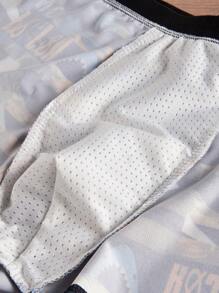 4pcs/Pack Men Shark Printed Underwear Briefs, Casual Breathable Stretch Boxer Shorts - Multicolor - View 5