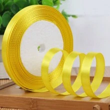 1pc Ribbon DIY Handmade Rose Hair Clip, 1cm/2cm Width 22m Length Satin Ribbon, Cake Candy Box Packaging Decoration Ribbon, Wedding Supplies - Multicolor - View 50