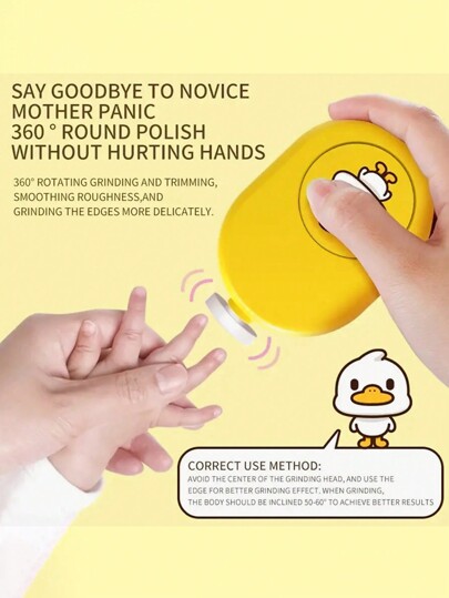 Das perfekte Nagelschere Set: ergonomisches Design, 4 Schleifköpfe, geeignet für Säuglinge, Erwachsene, Hände & Füße, Halloween, Thanksgiving und Weihnachtsgeschenk