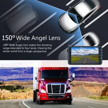 Dash Cam Front And Rear Car Camera 1080P HD Dual Cameras Night Vision Motion Detection For Cars - 黑色 - 查看 9