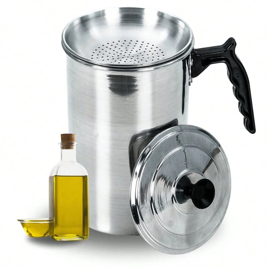 Filtro Reservatório de Óleo de Cozinha Com Coador 1,3 Litro