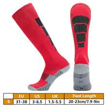 1 Paar dick gepolsterte Terry Hohe Fußball/Fußball Socken, Unisex Sport Socken für Aktivitäten wie Fechten, Reiten, Golf, American Football, Baseball, Skifahren