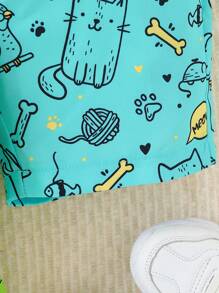3pcs/Set Young Boy Casual Allover Print Rocket, Dinosaur, Animal Pattern Mix & Match Shorts, Suitable For Summer, Outdoor, Sports, School, Daily Life, Holiday, Travel