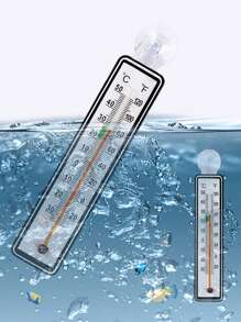 1pc/2pcs Aquarium Fish Tank Floating Glass Water Temperature Meter