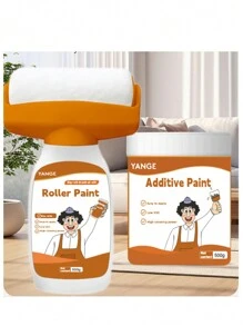 Rouleau de peinture murale 500g/bouteille, peinture latex. Grande capacité pour la réparation des taches et de la moisissure sur les murs de la maison. Avantage de la grande capacité - Notre kit de réparation de peinture murale de 500g offre une plus grande couverture pour les grands projets, réduisant ainsi le besoin de plusieurs applications.