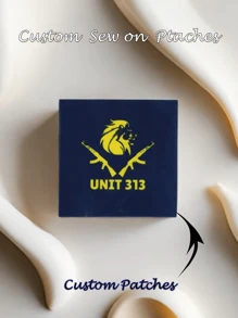 Custom Fashion Woven Sew On Clothing Square Badges,Woven Badges,Square Woven Patches - Image Customization - View 2