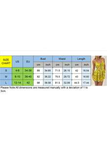 Womens Halter Neck Dress Front Back Tie Layered Floral Print Backless Short Dress - Amarillo - Ver 11