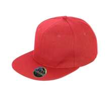 Result Unisex Core Bronx Original Flat Peak Snapback Solid Colour Cap (Red) - 100% Acrylic - 紅色 - 查看 1