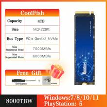 coolfish CoolFish SSD External Hard Drive 1T 2T 4T 512G Pcle Gen4*4 NVME M.2 Solid State Flash USB Drive Type-C For Laptop