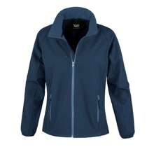 Result Womens/Ladies Printable Soft S Jacket (Navy/Navy) - Blue - View 1