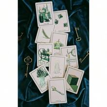 Green Glyphs Oracle Cards With Prismatic GoldAccents And 80-Page Guidebook - màu xanh lá - Xem 2