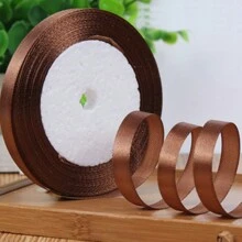 1pc Ribbon DIY Handmade Rose Hair Clip, 1cm/2cm Width 22m Length Satin Ribbon, Cake Candy Box Packaging Decoration Ribbon, Wedding Supplies - Multicolor - View 45