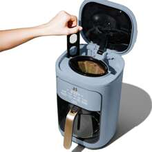 Classic 14-Cup Programmable Drip Coffee Maker With Touch-Activated Display, White Icing By Drew Barrymore - Mint Blue - View 9