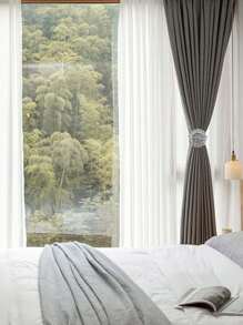 1/2 Stücke magnetische Kristall Blumen Fenstervorhang Clip Haken, federgespannte dekorative Vorhanghalter, ohne Bohren