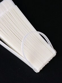 32pcs Oval Nail Polish Color Display Card, Natural Color Nail Polish Gel Color Card, Nail Polish Color Display Template, Manicure Technique Sample Rack, Nail Polish Practice Acrylic Palette, Manicure Supplies - Beige - View 3