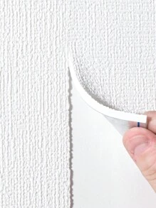 1 pièce de papier peint isolant auto-adhésif, lavable à l'eau, texturé, en matériau PVC à motif aléatoire, imperméable, antibactérien et anti-collision, convenant à la chambre à coucher, au salon, au bureau et autres zones murales. Autocollants de rénovation, panneaux muraux amovibles, papier peint, articles de décoration de printemps pour rafraîchir votre maison, autocollants de décoration Rama