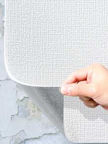 1 pièce de papier peint isolant auto-adhésif, lavable à l'eau, texturé, en matériau PVC à motif aléatoire, imperméable, antibactérien et anti-collision, convenant à la chambre à coucher, au salon, au bureau et autres zones murales. Autocollants de rénovation, panneaux muraux amovibles, papier peint, articles de décoration de printemps pour rafraîchir votre maison, autocollants de décoration Rama