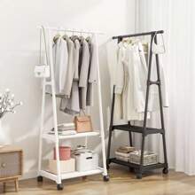Multipurpose Clothes Rack, Corner Or Triangular, 2 Or 3 Shelves - 顏色隨機 - 查看 1