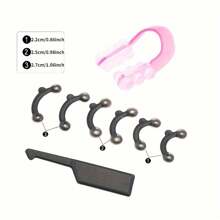 Nose Corrector Clips - Facial 3 Pairs Of Nose Lift Shapers: Invisible, Painless, Training Corrector - Multicolor - View 7