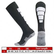 1 Paar dick gepolsterte Terry Hohe Fußball/Fußball Socken, Unisex Sport Socken für Aktivitäten wie Fechten, Reiten, Golf, American Football, Baseball, Skifahren