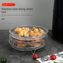 1/3/6 Pcs Air Fryer Round Racks, Stackable Racks, Dehydrator Racks, Drip Tray, Roasting Racks, Food Frying Basket Accessories Set For BBQ Grill & Air Fryer