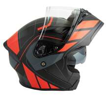 AINHFAAD Motorcycle Modular Full Face Helmet Flip Up Dual Visor Model 90 - 10 Types, M-L Sizes - Evolutionary Red - View 8