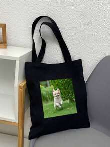 Bolsas de tela personalizadas y reutilizables, con imágenes personalizables, bolsas de regalo para ferias comerciales, ligeras, elegantes y de moda con asas fijas, perfectas para uso diario, la escuela, el trabajo y los viajes, regalos ideales para mujeres. - Multicolor - Ver 8