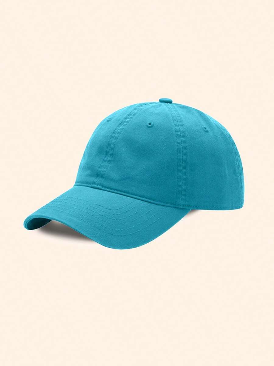 Men's Casual Pure Color Baseball Cap - Verde Jade - 查看 1