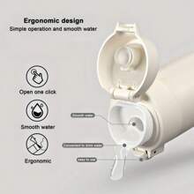 [Customized] Personalized Flip Top Water Bottle - 450ml/15oz - Stainless Steel Outdoor Flip Cap Sports Water Bottle - Double Wall Insulated Cup, Design Your Own Water Bottle Easy To Clean, Exquisite, High-Quality Custom, Personalized, Unique Ideal Gifts For Her Her, Boyfriend, Girlfriend, Dad, Mom, Family, Friends, Son, Daughter, School Students, Workers, Kids School, Home, Office,Multi-Functional,Durable,Ornamental,Reusable,Exquisite,Stylish,High-Quality,Colorful,Modern,Custom,Personalized,Unique,Ideal Gifts For Him,Ideal Gifts For Her,Boyfriend,Dad,Girlfriend,Mom,Family,Friends,Tea Room,Home,Garden,Office,For Anniversaries,For Valentine's Day,For Mother's Day,For Birthdays,For Father's Day,For Graduation,For Weddings,For Housewarming - Multicolor - View 5