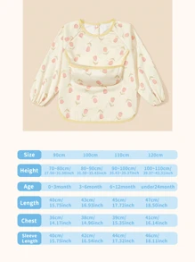 Baberos de manga larga para bebé, babero protector para alimentación/arte infantil - Multicolor - Ver 7