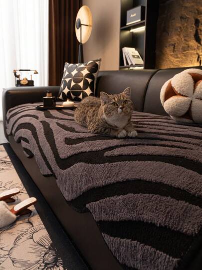 1 pezzo Cuscino per divano in flanella morbida personalizzato con stampa leopardata, antiscivolo e lavabile, adatto per ufficio, camera da letto, soggiorno e altre occasioni