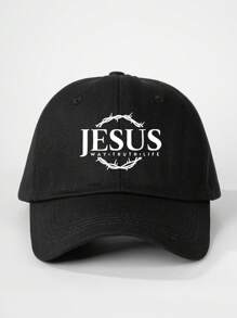 1pc Printed "JESUS" Adjustable Baseball Cap, Outdoor Sunscreen Casual Hat Suitable For Travel, Beach, Holiday, Y2K Style For Young People - Baseball Cap - View 22
