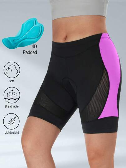 BEROY Women's Bike Shorts 4D Padded Cycling Shorts Comfortable Spinning Road Bike Biker Bicycle Shorts Padding Long Distance Riders Biking Shorts