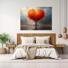 Landscape Wall Art Painting, Large Picture Canvas Wall Art Print Landscape Paintings Modern Artwork Living Room Wall Decor And Home Décor Framed Ready To Hang Office Home Decor, Canvas Vintage Decor ,Modern Farmhouse Decor, Botanical Picture  Prints Artwork, For Living Room Bedroom Posters Pictures(White)