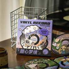 1 set de cărți poștale moi și adorabile cu 24 de bucăți de discuri de vinil și seria de vis dulce, cadou creativ, Valentine, nuntă
