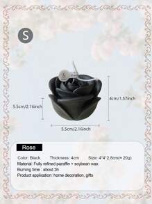 Rose Confession Scented Candles, 3D Rose Flower Candle, Romantic Gift For Valentine's Day, Wedding Anniversary, Candlelight Dinner Decoration, Improve Indoor Atmosphere And Photo Shoot Props,Valentine's Day,Valentines,Valentines Candles Gifts Birthday Graduation