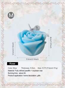 Rose Confession Scented Candles, 3D Rose Flower Candle, Romantic Gift For Valentine's Day, Wedding Anniversary, Candlelight Dinner Decoration, Improve Indoor Atmosphere And Photo Shoot Props,Valentine's Day,Valentines,Valentines Candles Gifts Birthday Graduation