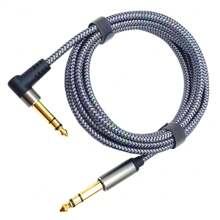 Cabo de instrumento de guitarra de 1m ou 2m Profissão Cabo de cabo de guitarra baixo silencioso reto para cabos de instrumento retos