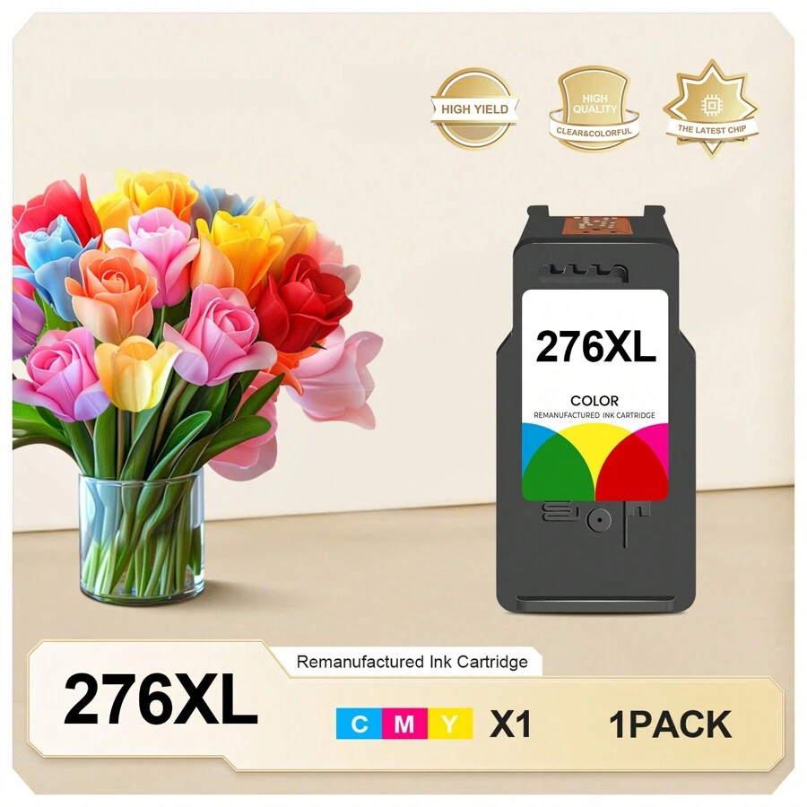 Replacement PG275XL CL276XL Ink Cartridges Replacement For PG275XL And CL276XL For Canon PIXMA TS3500 TS3522 TS3520 TR4700 TR4720 TR4722 Printers - Hồng - Xem 1