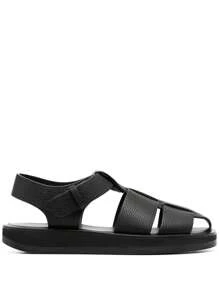 The Row - Women Fisherman Sandal - Black - View 1