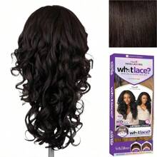 Sensationnel What Lace 13X6 Wigs - Latisha Lacefrontal Hand Tied Glueless Synthetic With Natural Density Preplucked Hairline (Off Black 1B) - Brown - View 2