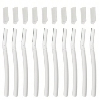 Exfoliating Dermaplaning Tool, Face & Eyebrow Razor With Precision Cover- 10 Count | Portable Razor For Women And Men ,Hair Products And Accessories For Barber Salon Beauty Travel Essentials