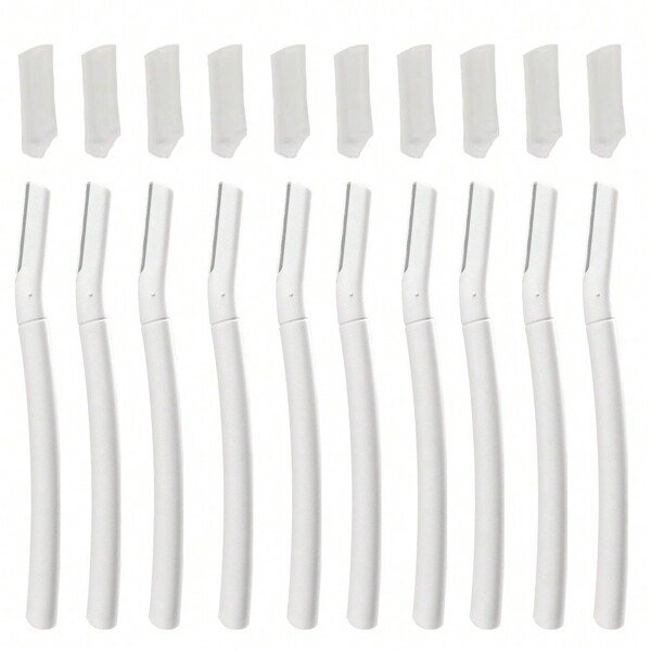 Exfoliarendes Dermaplaning Tool, Gesichts- & Augenbrauenrasur mit Präzisionsabdeckung - 10 Stück | Tragbare Rasur für Frauen und Männer, Haarpflegeprodukte und Zubehör für Friseur-Salon Beauty-Reisenotwendigkeiten