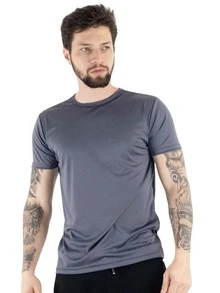 Kit 4 Camiseta Dry Fit Masculina Manga Curta Drifit Academia Corrida CrossFit Fitness Lisa Poliester Premium - Multicolorido - Visão 7