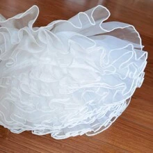 40 厘米涤纶纯色四层衬裙，百搭柔软薄纱无骨洛丽塔裙衬裙女士秋季服装