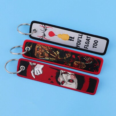 Halloween Casual Streetwear Party Horror Movie Keychain Pendant Decor Car Accessories Bag Charm Backpack For School Cute Goth Y2k