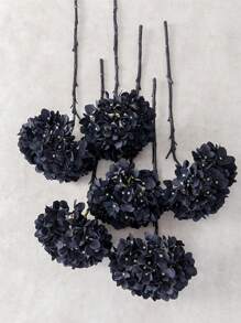 1 Set (5PCS) 50cm Artificial Hydrangea Flowers, Suitable For Home Decor, Wedding Decoration, Tabletop Display, Room Decor, Vase DIY Halloween Halloween Decor