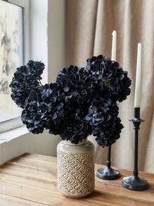1 Set (5PCS) 50cm Artificial Hydrangea Flowers, Suitable For Home Decor, Wedding Decoration, Tabletop Display, Room Decor, Vase DIY Halloween Halloween Decor