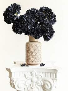 1 Set (5PCS) 50cm Artificial Hydrangea Flowers, Suitable For Home Decor, Wedding Decoration, Tabletop Display, Room Decor, Vase DIY Halloween Halloween Decor